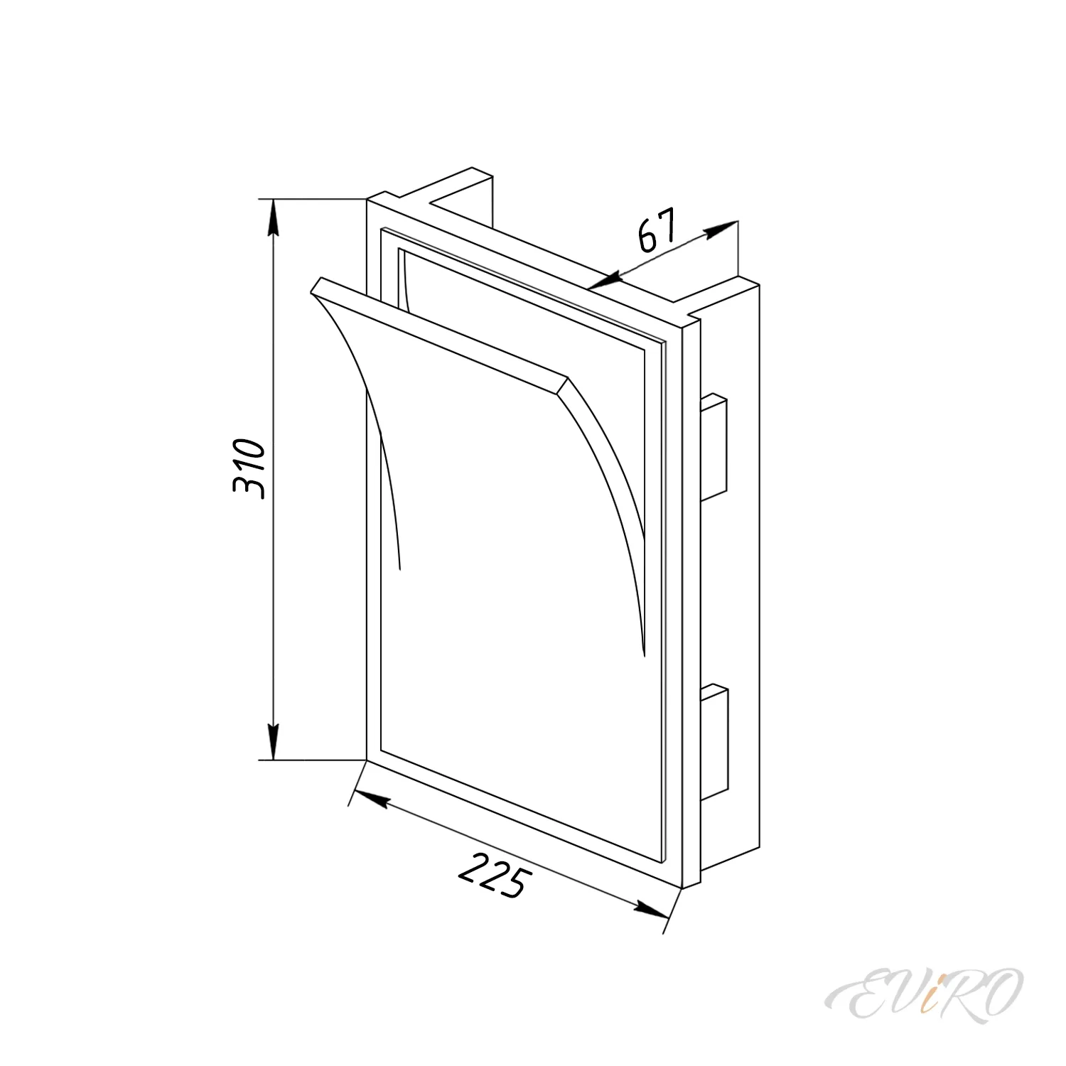 Стеновой светильник EViRO ВСС 8