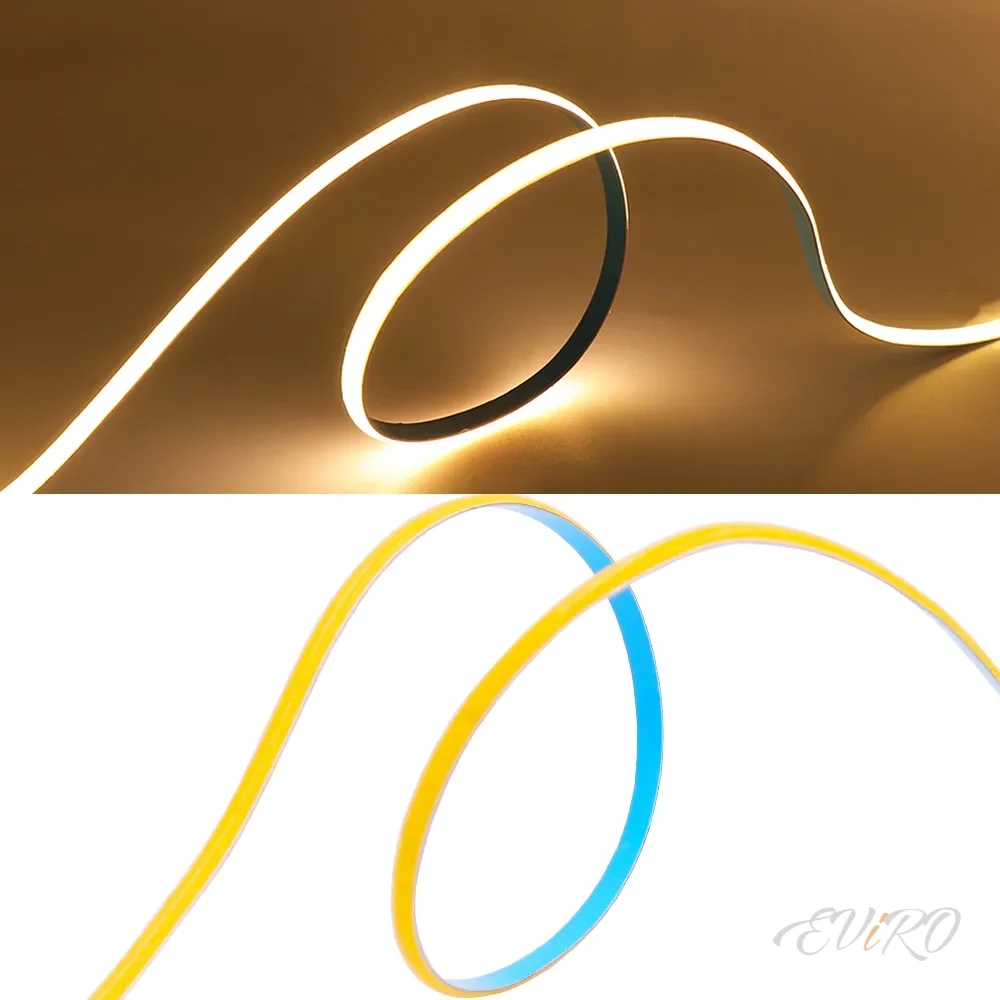 Светодиодная лента COB, (5 mm /8 mm) Epistar, 384 led, 24V, 10-12W, IP20