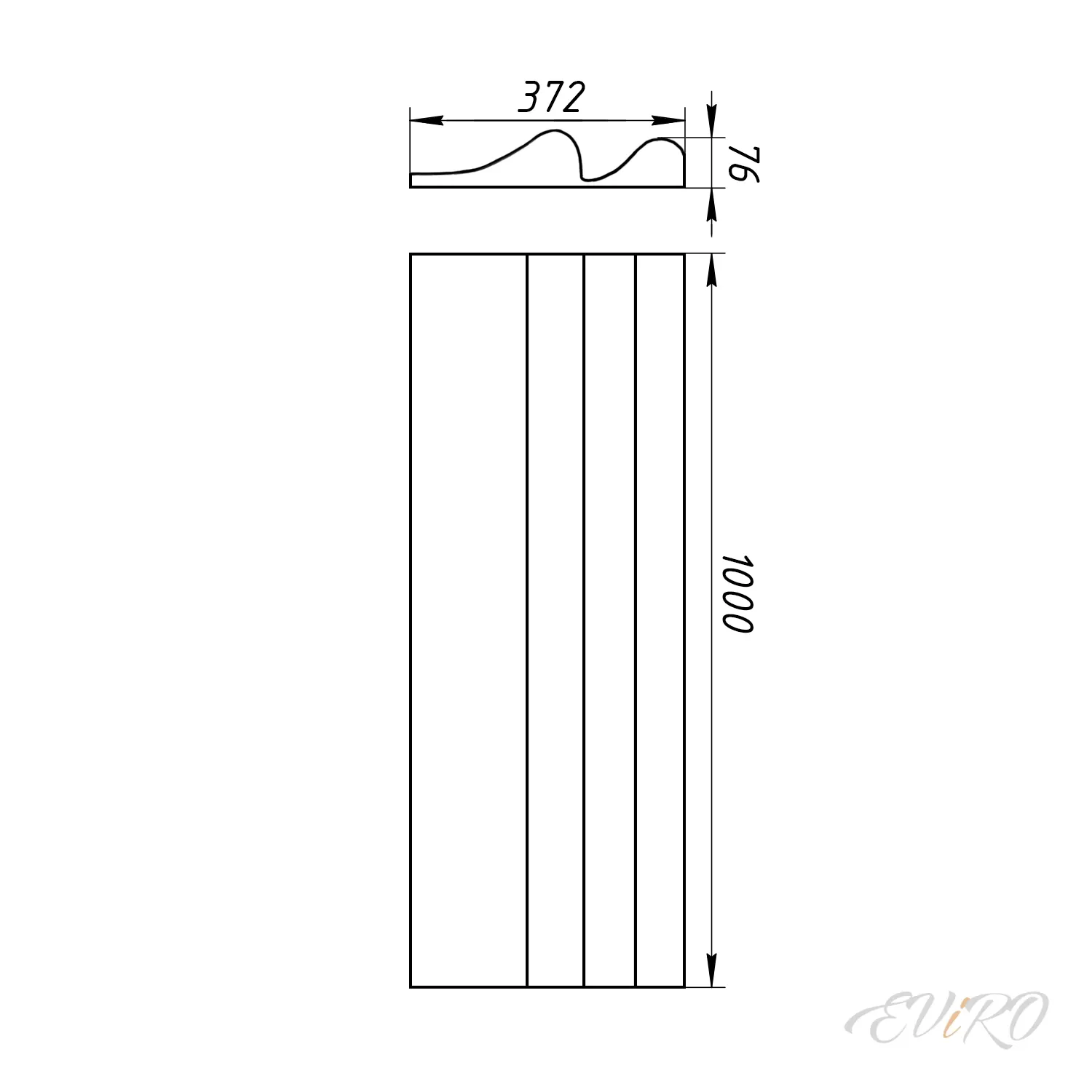Гипсовая 3D панель EViRO M49