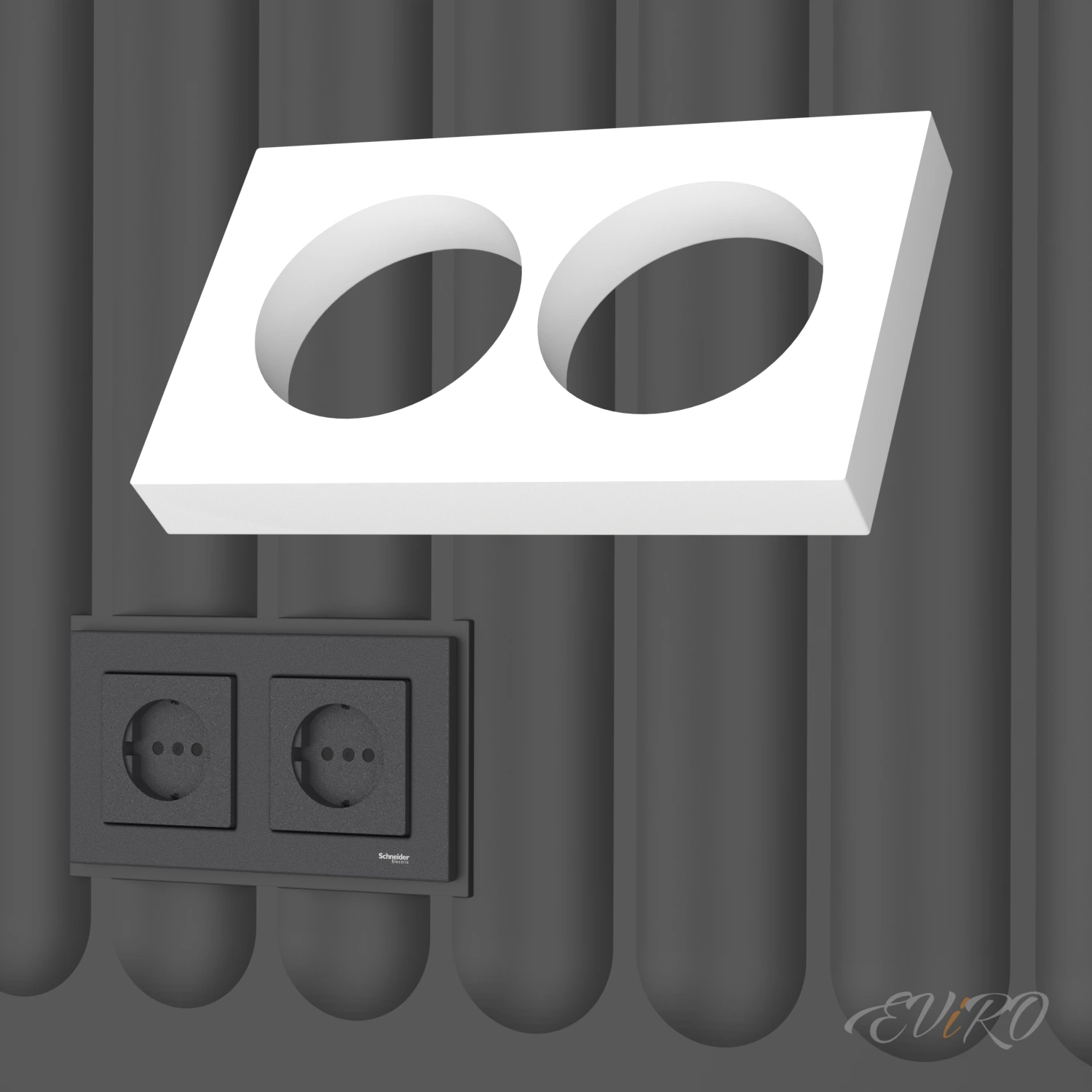 Подрозетник 2-секционный