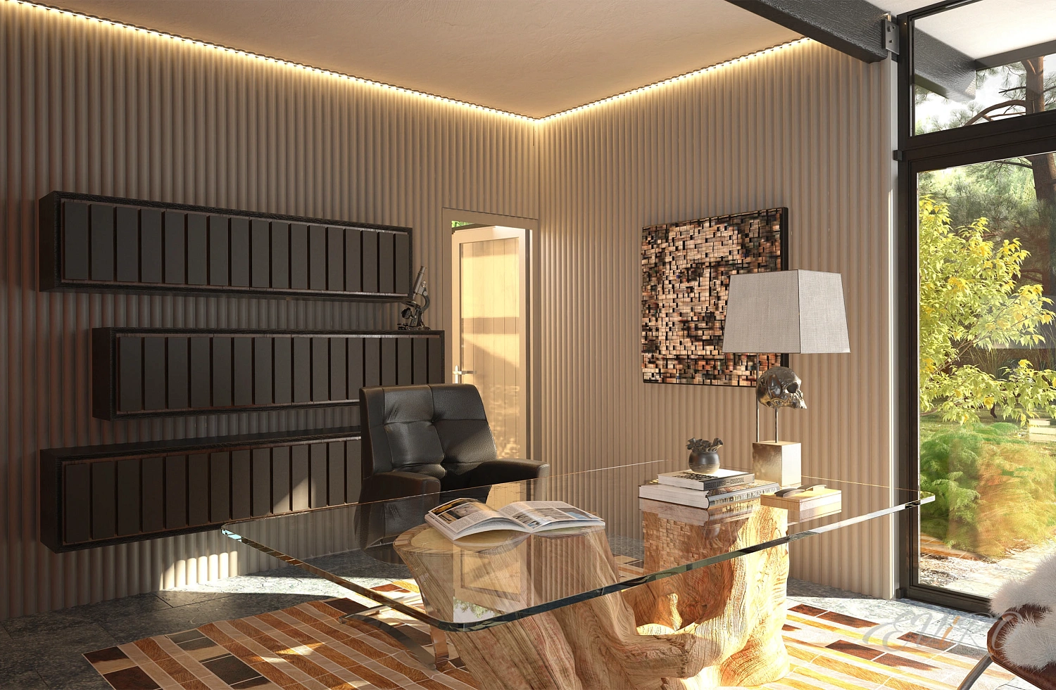 Гипсовая 3D панель EViRO Vector