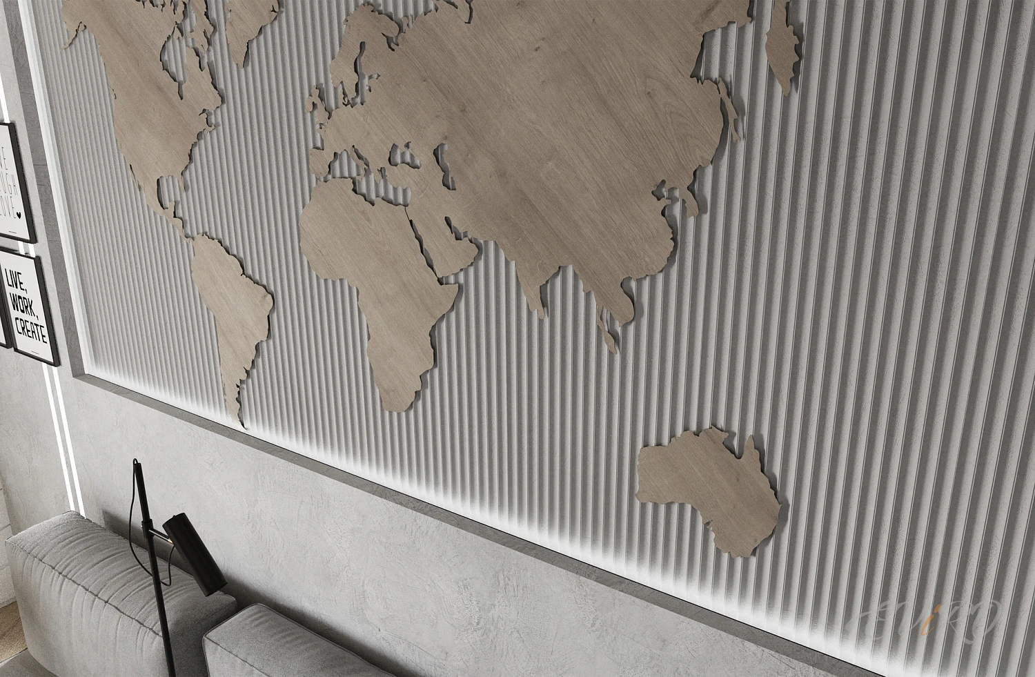 Гипсовая 3D панель EViRO Steps