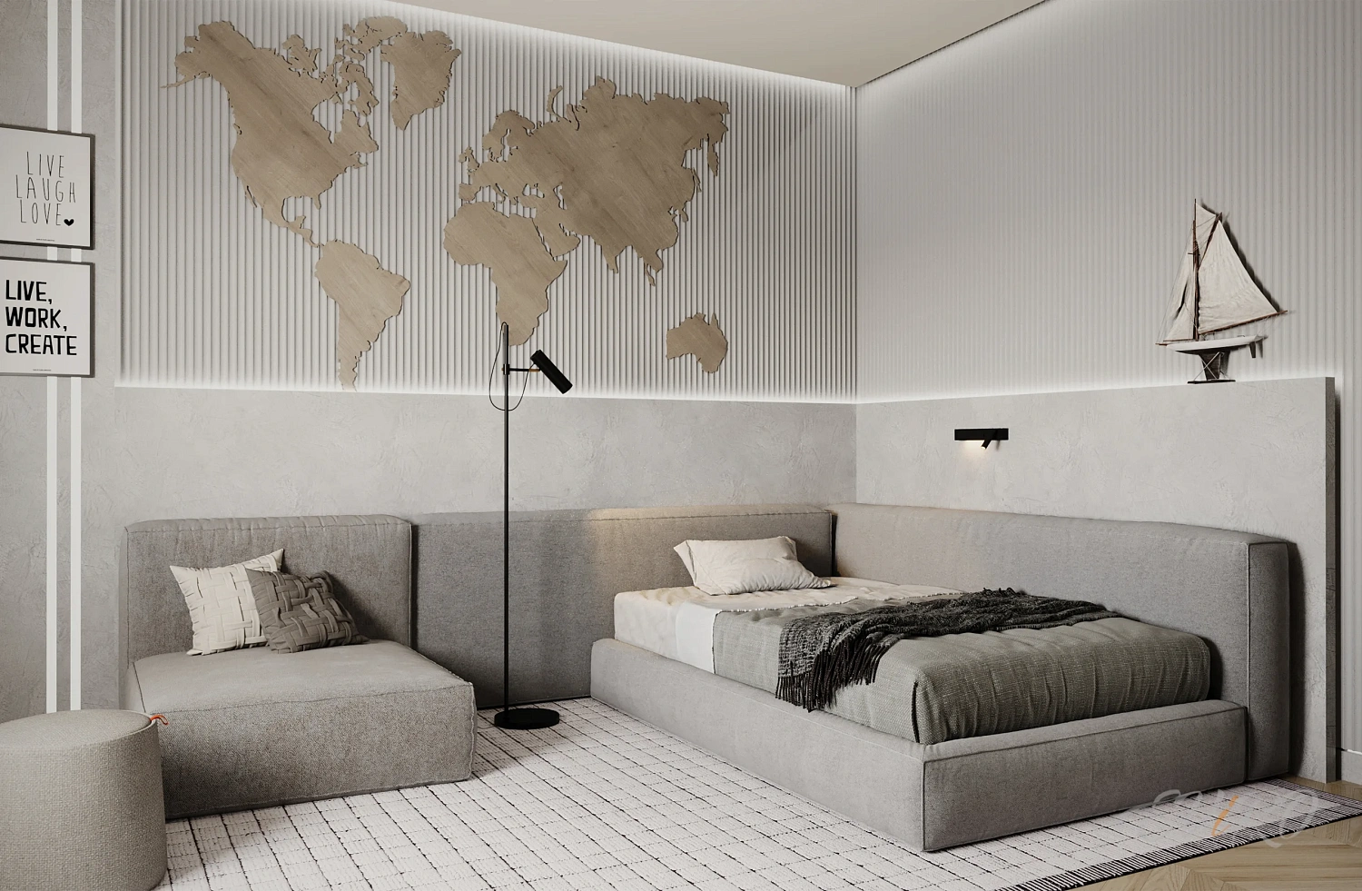 Гипсовая 3D панель EViRO Steps