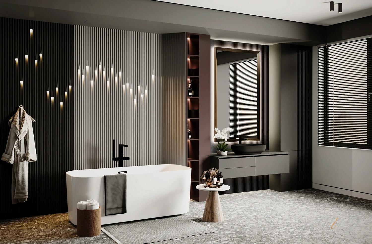 Гипсовая 3D панель EViRO Steps