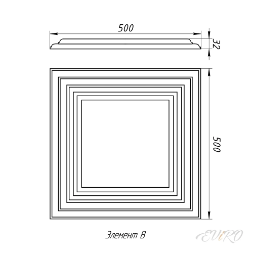 Гипсовая 3D панель EViRO W121 AUTOIRE